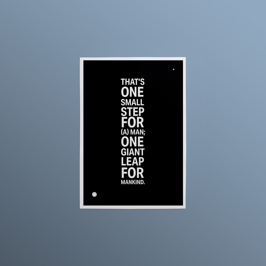 In One Giant Step, distance and size of Earth and Moon are scaled keeping the actual proportion. Yes, it's that far.